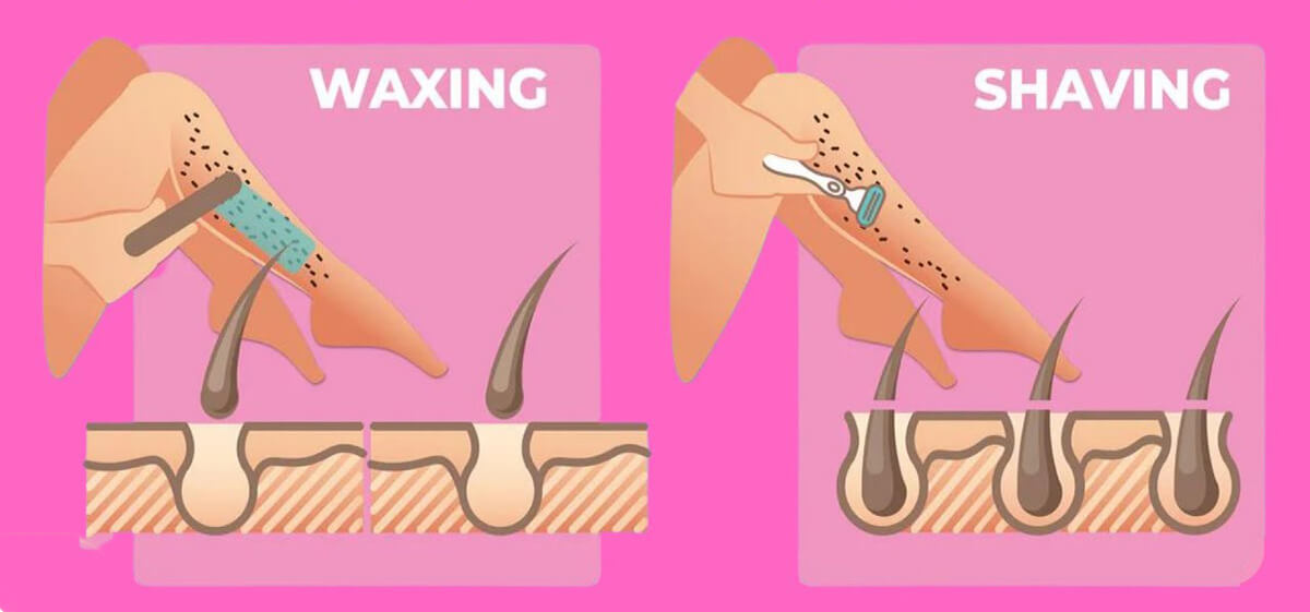 wax or shave at home